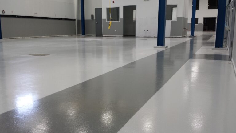 picture of a slip resistant and fire resistant floor after coating.