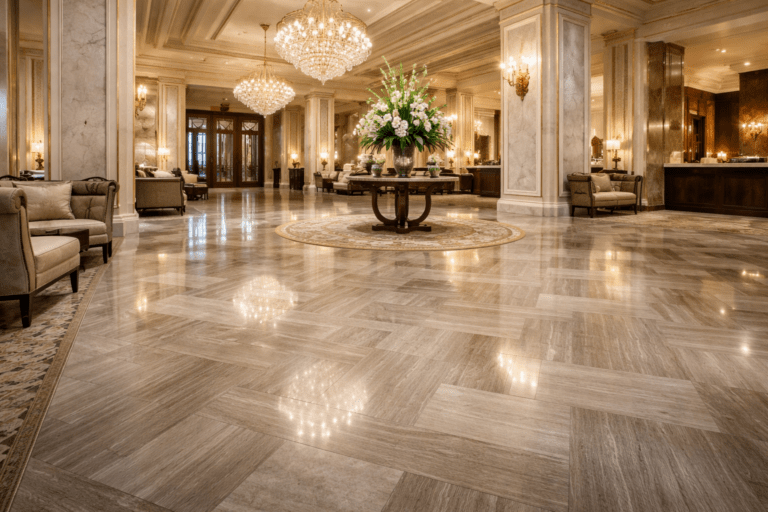 With proper maintenance and surface protection, commercial vinyl and LVT floors should perform effectively for 15–25 years.